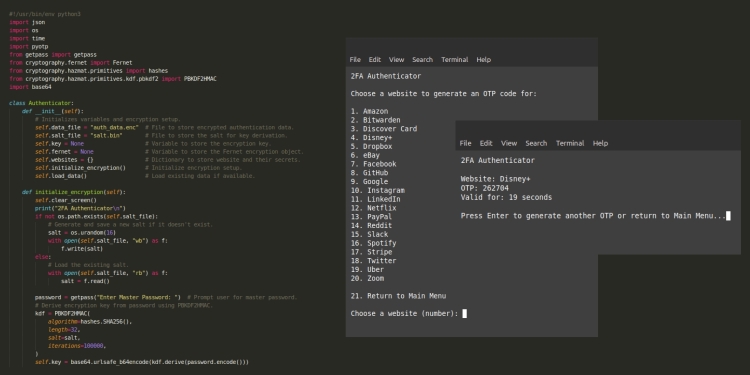Building a Secure 2FA Authenticator with Python